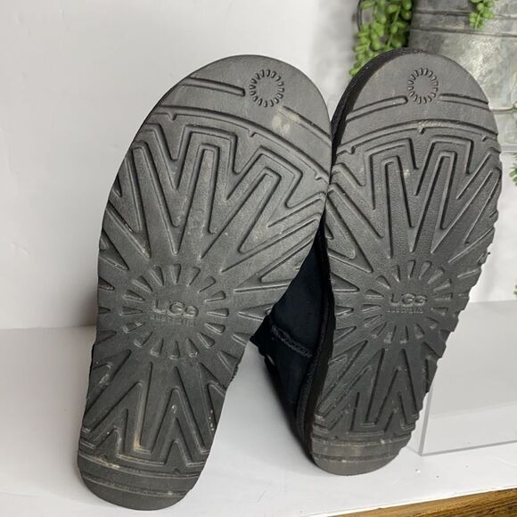 UGG‎ AUSTRALIA REMORA BUCKLE BOOTIE FOLDOVER STYLE Black 8 - Picture 7 of 13